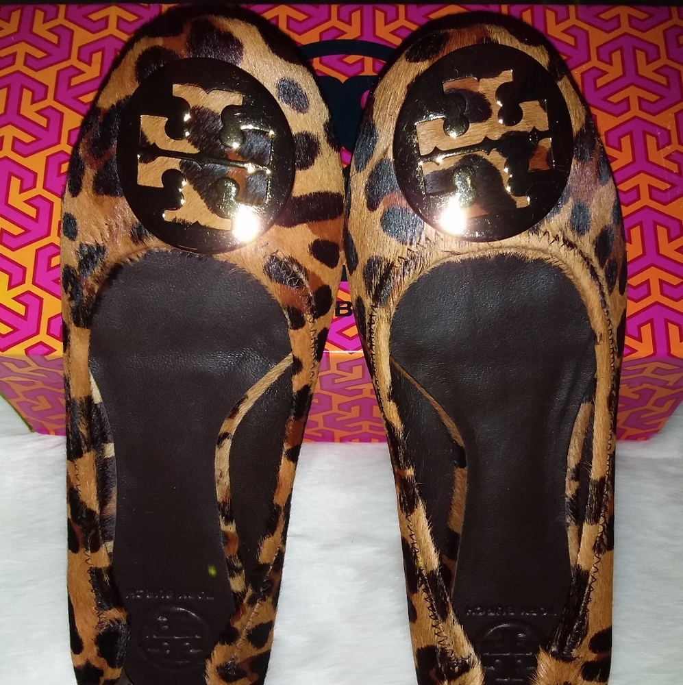 🎉HOST PICK🎉 Tory Burch Reva Leopard Ballet Flat